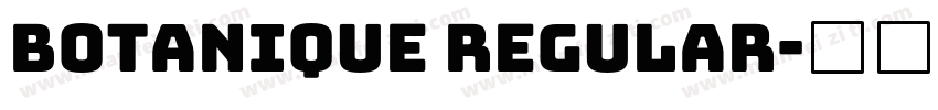 Botanique Regular字体转换